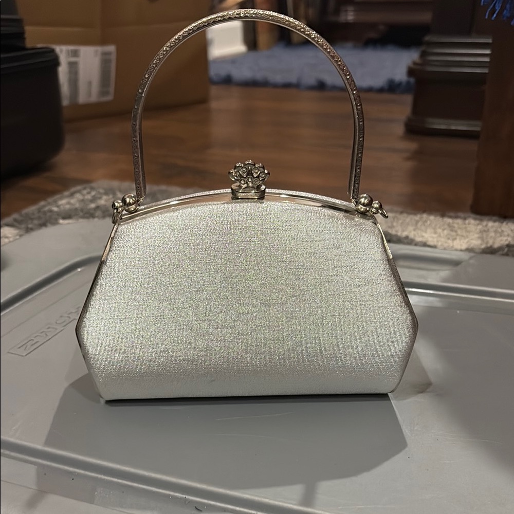 Elegant Silver Women's Handbag